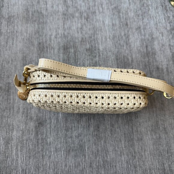 NWT Clare V Midi Sac Cream Rattan - Picture 3 of 5
